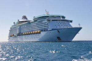 Cruise ship on the ocean